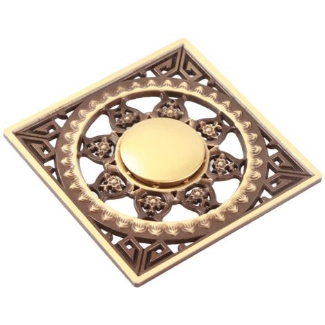 10x10cm All‑Copper Floor Drain Insect‑Proof Odor‑Proof Antique Floor Drain for Hotel Toilets (1/5)