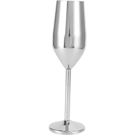 200ml Goblet Stainless Steel Champagne Glass Drinking Cup for Bar/Party/Banquet/PicnicGlossy (1/5)
