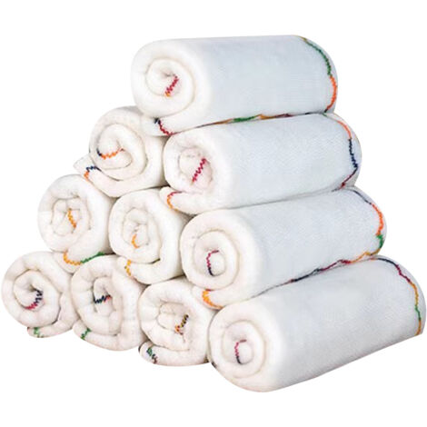 Dish Towel 12 Layers Oil Proof Easy to Wash Wood Fiber Lint Free Thicken Dishcloths for Wiping Tables Cleaning Kitchen Utensils