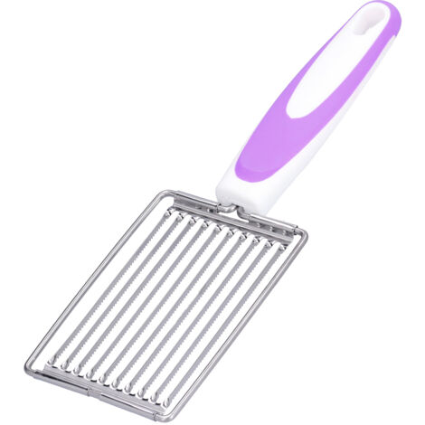 Luncheon Meat Cutter Stainless Steel Tomato Ham Fruit Slicing Knife with Non Slip Handle(Purple ) (1/5)