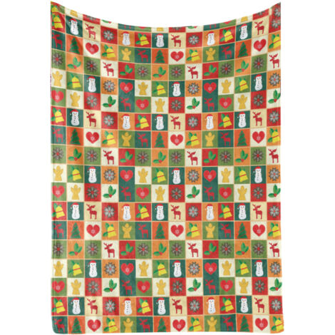Christmas Decorative Blanket Soft Comfortable Sofa Throw Blanket for Home Birthday Halloween 150x200cm / 59.1x78.7in