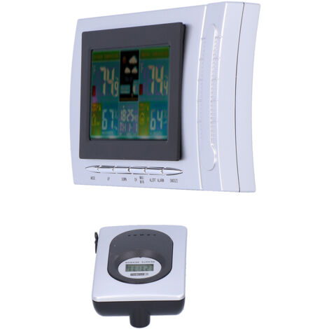 TS‑H134G Wireless Weather Forecast Station Thermometer Hygrometer Alarm Clock Calendar (1/5)