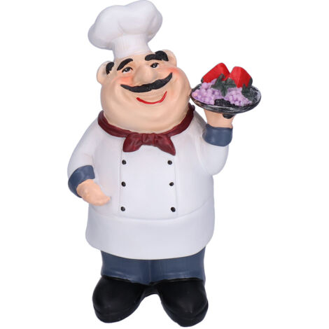 Chef Figurine Decor Home Decorations Crafts for Coffee Shop Kitchen Dining Room Living Room (1/5)