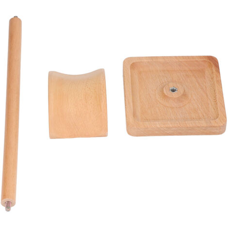 Wooden Headphone Holder Beech Headset Stand Desktop Display Shelf for Home Office Studio Study (1/5)