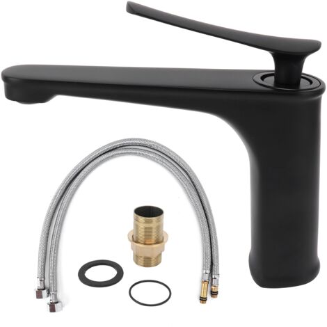 Bathroom Single Hole Faucet Hot and Cold Water Tap for Washbasin Basin Home LavatoryG3/8 (1/5)