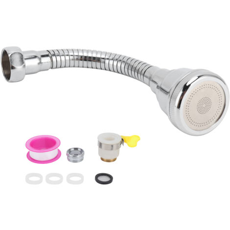 Faucet Sprayer Head PressurizedTap Head Rotatable Filter Nozzle Faucet Aerator Water SaverL 18x5x5cm (1/5)