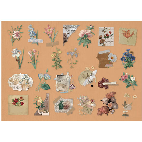 Water Cups Sticker Decals Unique Pattern Writing Visible Durable Deco Stickers for Hand Account DIY Crafts (1/5)