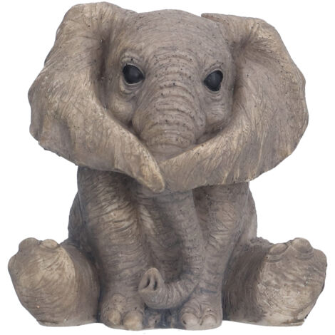 Resin Elephant Statue Crafts Cute Elephant Ornament Home Decoration for Living Room BedroomType 1 (1/5)