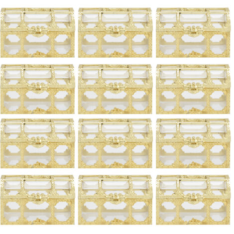 12PCS Hollow Out Candy Box Chocolate Gift Treat Boxes Container Case Wedding Party FavorS Gold (1/5)
