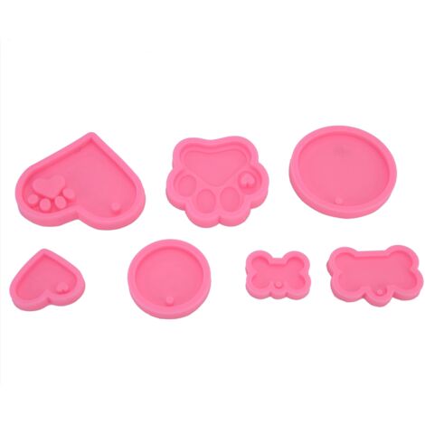 7Pcs/Set Silicone Chocolate Mold DIY Cute Fondant Mold Baking Tool for Bakery Kitchen (1/5)
