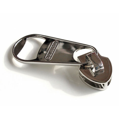 Bottle Opener Zipper Shape Shiny Unique Zinc Alloy Bottle Can Opener with Refrigerator Sticker (1/5)