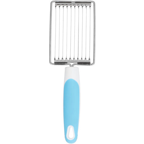 Stainless Steel Luncheon Meat Cutter Tomato Ham Fruit Slicing Tool with NonSlip Handle(Blue ) (1/5)