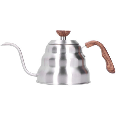 Stainless Steel Pour Over Coffee Tea Kettle Gooseneck Spout Pots Kitchen Appliances1L (1/5)