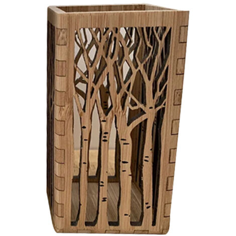 Tea Light Candle Holder Wooden Forest Tealight Candle Holder for Home Table Decor Party Decorations (1/5)