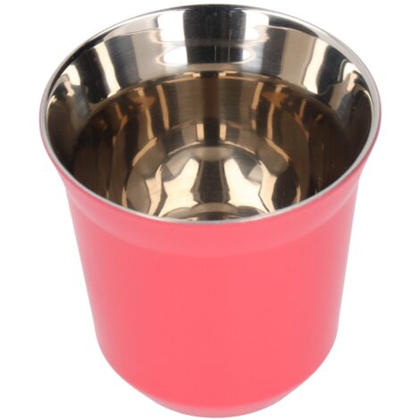 Coffee Mug 304 Stainless Steel Portable Tea Cup for Camping Traveling Kitchen Accessories 80ml Rose rouge