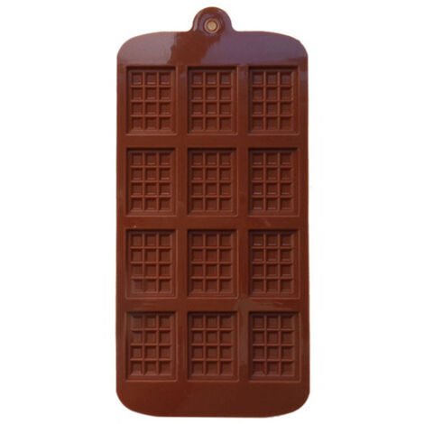 Chocolate Mold Rectangle Non Stick Silicone Waffle Bar Mould for Cake DIY Baking Tool (1/5)