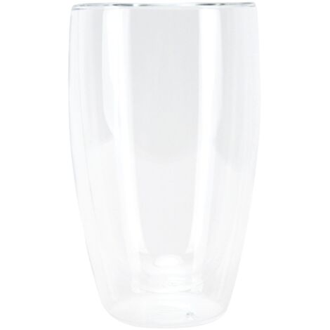2-Layer Transparent Milk Mug Cylindrical Heat Resistant Coffee Cup for Beverage Home(450ml ) (1/5)