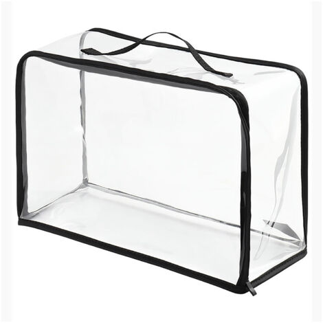 Dust Bag for Handbags PVC Clear Purse Protector Storage Bag Organizer with Zipper and Handle for Closet Travel Makeup Toiletry (1/5)