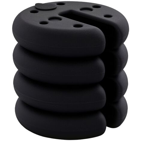 Outsunny Pop up Canopy Weight Set of 4, Heavy Duty Sand Fillable Tent Leg Weights for Marquee Party Tent Canopy, Total 20kg (1/5)