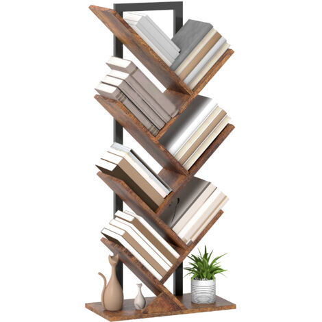 Six-Section Tree Bookcase - Wood-Effect (1/5)