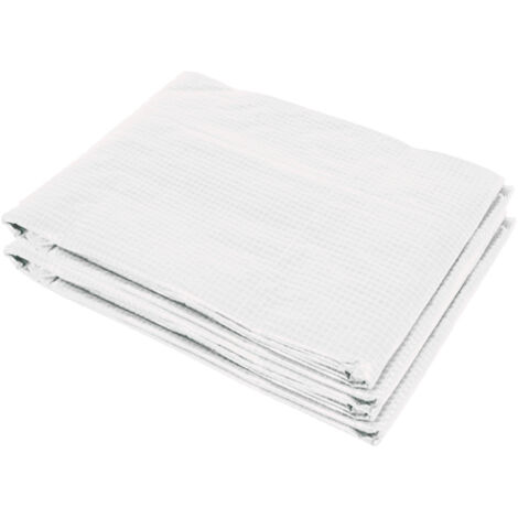 Greenhouse Replacement Cover ONLY Winter Garden Plant PE Cover with Roll-up Windows Door, 6 x 3 x 2m White (1/5)