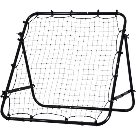 Adjustable Rebounder Net Kickback Target Goal for Teens Adults Training, Black (1/5)