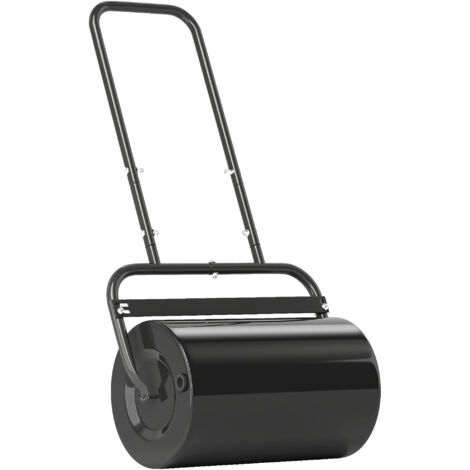 38L Fillable Cylinder Steel Lawn Roller - Black (1/5)