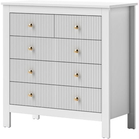 Elegant Chest of Five Drawers - White (1/5)