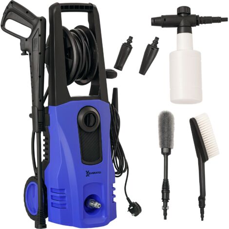 1800W High Pressure Washer, 150 Bar Pressure, 510 L/h Flow, High-Performance Portable Power Jet Wash Cleaner Blue (1/5)