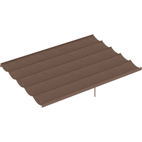 Retractable Pergola Cover, 3.5 x 2.6 m Replacement Canopy Fabric for 4 x 3 m Frame, Roof Top Only, Brown (1/5)