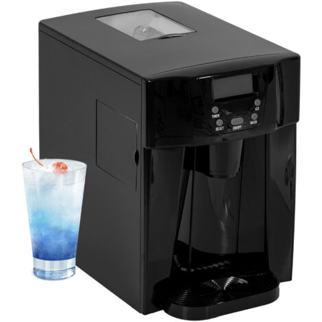 3L Ice Maker Machine and Water Dispenser, 12kg in 24H, 2 Sizes 9 Ice Cubes Ready in 6-10 Mins Ice Machine, Black (1/5)