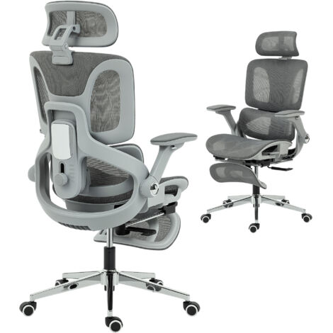Ergonomic Office Chair, High Back Mesh Desk Chair, Grey (1/5)