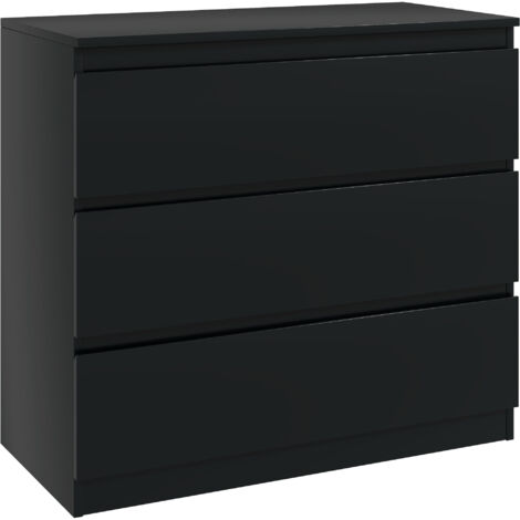 Chest of Three Drawers - Black (1/5)