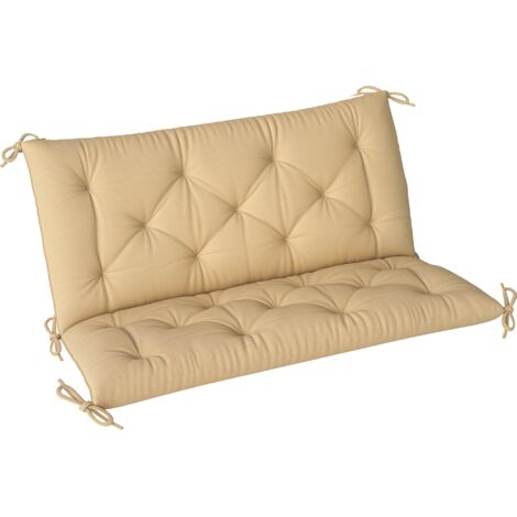 Two-Seater Bench Cushion - Khaki (1/5)