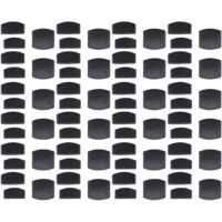 72Pcs Plastic Bed Slat End Caps Holders Centre Caps Plastic Connector Furniture Accessories for Holding and Securing Slats Black
