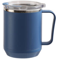 Coffee Mug 460ml 304 Stainless Steel Liner Leakproof Elegant Portable Mug for Outdoor Activities Blue