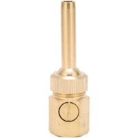 Female Thread Fountain Nozzle Brass Adjustable Water Spray Head with Valve for Pond1/2 20mm