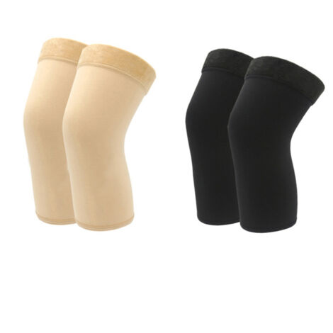 Paire de genouillères thermiques élastiques antidérapantes, protection pour femmes (1/5)