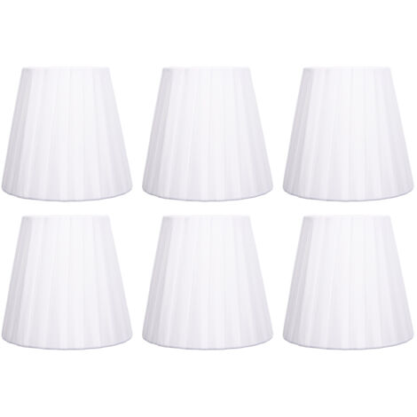 Ensemble de 6 abat-jour pour applique murale, lustre ou lampadaire à clip de type bulle