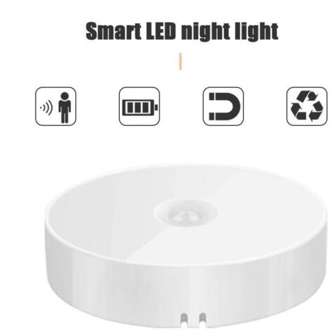 Lampe à induction LED, contrôle lumière, chargement USB, lumière blanche (matériau PP) (1/5)