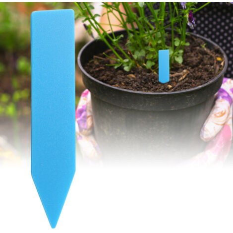 100 étiquettes marqueurs en plastique pour plantes et fleurs (rouges) (1/5)