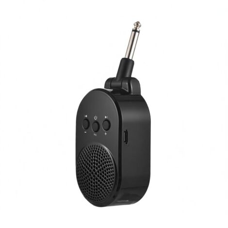 Ampli guitare 5W Bluetooth rechargeable USB-C, rotation 270°, haut-parleur intégré (pour guitares électriques et instruments à vent) (1/5)