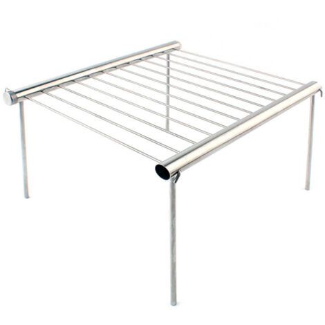 Grill BBQ en acier inoxydable Pliant compact Mini charbon pour camping randonnée parc (1/5)