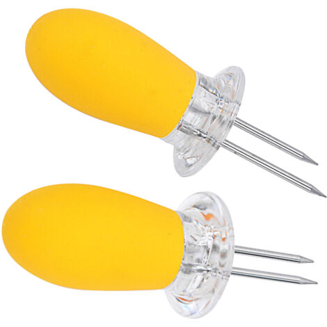 Pins à maïs pour barbecue en acier inoxydable réutilisables 2PCS (1/5)