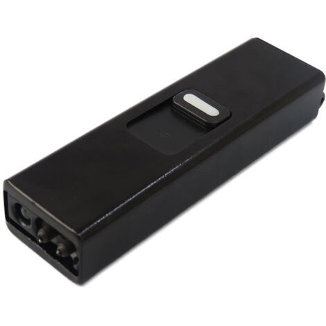Briquet rechargeable USB Mini Briquet à arc antivent Noir (1/5)