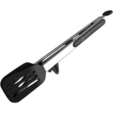 Pinces de cuisine à pointes en silicone Anti-adhésif Serrure en acier inoxydable Ustensiles de service thermiques (1/5)