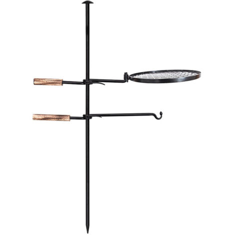 Grill à Barbacue Pliant Plateau de Cuisson en Fer pour Camping et Pique-nique (1/5)
