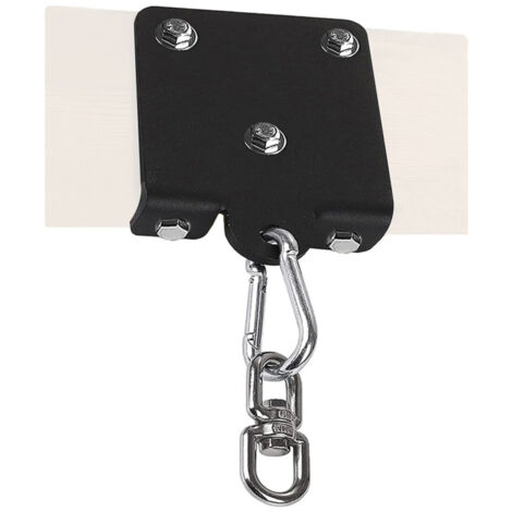 Support mural acier sac de frappe, rotation 360°, fixation plafond poutre bois (1/5)