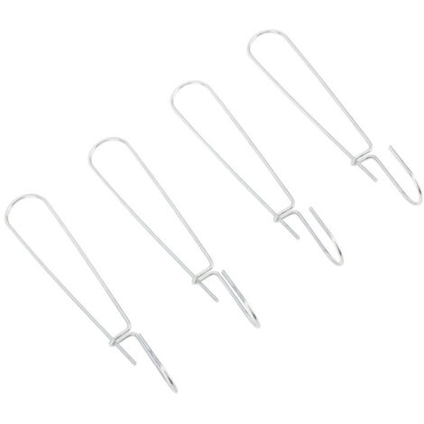 Lot de 20 crochets acier galvanisé 2,5 x 185 mm - Suspension confection rangement patrons (1/5)
