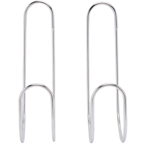 Lot de 2 crochets tuyau d'arrosage acier inoxydable 304 robustes charge importante pour câbles perceuses (1/5)